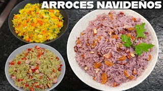 Arroces NAVIDEÑOS 3 recetas faciles y economicos  Abelca [upl. by Fleurette]