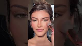 Graphic cat eye winged eyeliner  contouring ✨ wingedeyeliner eyemakeup makeuptransformation [upl. by Eibrad]