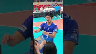 Osaka Bluteon with fans japanvolleyball osakabluteon panasonicpanthers [upl. by Yliah320]