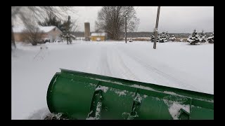 John Deere 3025D with 40 Snow Plow [upl. by Cormier]