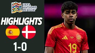 España vs Dinamarca 10 Resumen  UEFA Nations League 2024 [upl. by Francis129]