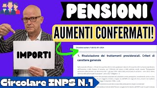 PENSIONI TUTTI GLI IMPORTI CONFERMATI DALL INPS NEL 2024 [upl. by Ueihttam164]