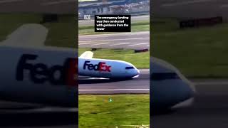 Boeing cargo plane lands without front landing gear  ABC News [upl. by Eiramadnil161]