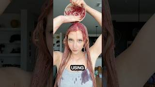 Dying my hair with pomegranates ACTUALLY WORKED [upl. by Rraval715]