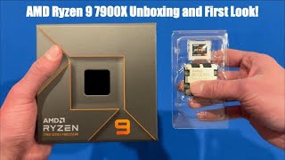 AMD Ryzen 9 7900X Unboxing and First Look [upl. by Cadal]