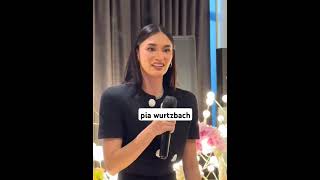 PIA WURTZBACH CAMPAIGNING CHELSEA MANALO [upl. by Bonis]