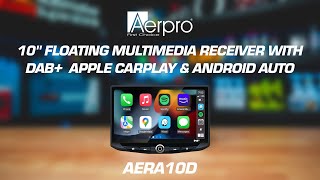 Aerpro AERA10D Overview  10quot Multimedia Receiver With DAB Apple CarPlay amp Android Auto [upl. by Enilesor]