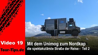 Nr 19  Aursjøvegen Teil 2  die spektakulärste Straße der Reise  UnimogRoadtrip zum Nordkap [upl. by Tori695]