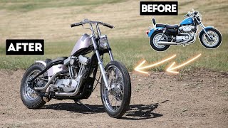 Building a Sportster Chopper in 15 Minutes  Start to Finish [upl. by Naek]