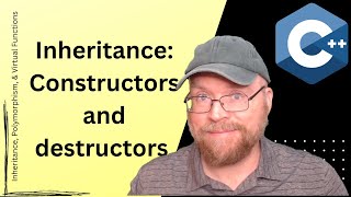 C Inheritance constructors and destructors in base and derived classes 3 [upl. by Hesoj]