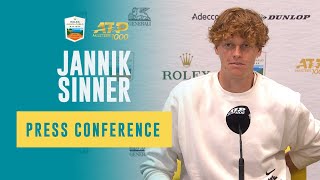 Jannik Sinner Press Conference After Defeating Holger Rune  Rolex Monte Carlo Masters 2024 [upl. by Alet]