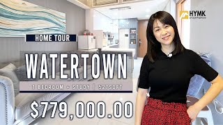 Watertown  An Integrated Development Above Waterway Point Punggol  1 Bedroom Study 527sqft [upl. by Bartholomeo]