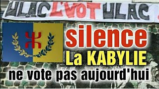 KABYLIE SILENCE EN ALGÉRIE AUJOURDHUI LES KABYLES REFUSENT DE VOTER [upl. by Gonsalve285]