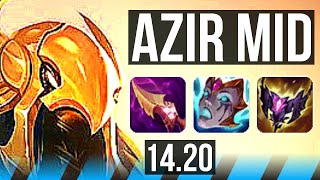 AZIR vs YASUO MID  7213  EUW Master  1420 [upl. by Aubrey]