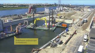 Werkzaamheden Zeesluis IJmuiden Q2 2020  Timelapse [upl. by Humo]