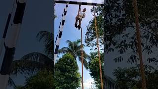 How to climb c class vertical rope assampolice workout fitness [upl. by Gulgee512]