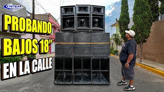 BAJOS FRONTALES Y DE REBOTE CON DIFERENTES BOCINAS QUE TAL SUENAN SONIDO CHILANGO [upl. by Eecal]