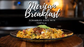 The Perfect Mexican Breakfast  MIGAS a la MEXICANA amp SALSA MOLCAJETE [upl. by Ayikin]