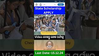 State Scholarship ଆବେଦନ ଆରମ୍ଭ ହେଇଯାଇଛି ଜଲଦି ଆବେଦନ କରନ୍ତୁ। scholarship ytshorts odia trending [upl. by Atinit]