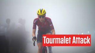 Demi Vollering Launches Tourmalet Attack In The Tour de France Femmes 2023 [upl. by Dilan718]