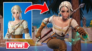 New CIRI Skin Gameplay In Fortnite The Witcher 3 Crossover [upl. by Andrews]