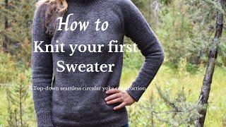 How to Knit Your First Sweater [upl. by Cohe]