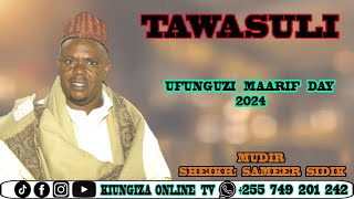 MUDIR WA SHAMSUL MAARIF SHEIKH SAMEER SIDIK ALIVYO FUNGUA HADHARA YA MAARIF DAY 2024 KWA TAWASULI [upl. by Yunfei]