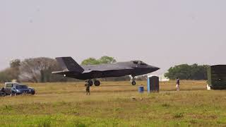 Lockheed Martin F35 Lightning II taxing to the Apron [upl. by Wrennie]