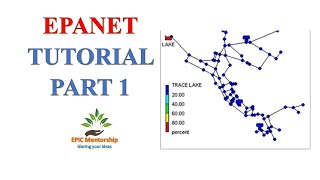 EPANET Tutorial Part 1 Water Distribution Network Analysis A stepbystep [upl. by Luapnaej607]