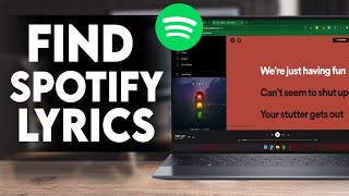 How To Enable Lyrics On Spotify Pc 2023 [upl. by Nimrahc]