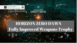 Horizon Zero Dawn  Fully Improved Weapons Trophy [upl. by Arquit]