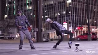 Men Whitout Hats  Safety Dance Remix  Robot Dance Vs Break Dance [upl. by Airrej]