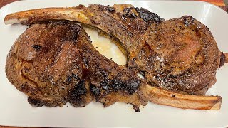 Cowboy Tomahawk Ribeye Steak Oven Baked [upl. by Nichola342]