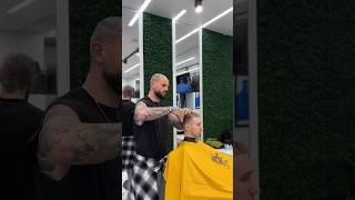 barbershop midfade barber fadebarber haircut fade tattoo fadecut hairstyle fademaster [upl. by Osmo911]