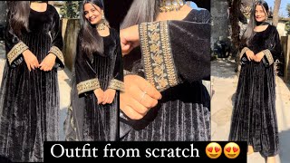 Outfit from scratch ❤️❤️ recreating Pintrest inspired outfit scratch outfit [upl. by Sirtimed]