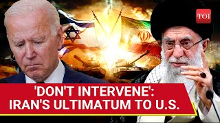 Iran Warns US To Stay Away From Its Conflict With Israel After Ballistic Missile Attack  Details [upl. by Suilmann]