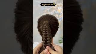 Ponytail khajur choti hairstyle hairstyle hairstyletutoria hair haircare short shortvideo [upl. by Ackerman905]