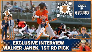 Exclusive Interview Houston Astros 1st Round Pick Walker Janek Interview [upl. by Melda]