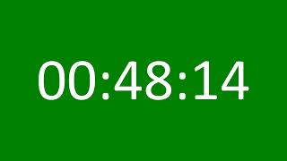 58 Minutes Countdown Timer Green Screen No Sound ⏱ [upl. by Lyret993]