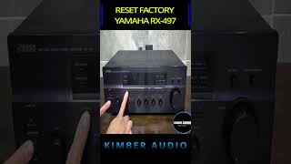 Como restablecer los valores de fabrica reset Factory receiver yamaha rx479 shorts [upl. by Geoff]