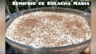 Semifrio de Bolacha Maria  Rápido e delicioso [upl. by Gnivre]