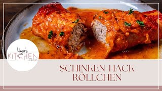 Schinken  Hackfleisch  Röllchen [upl. by Lidstone]