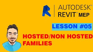 Revit MEP for beginners  lesson 05  Hosted and Nonhosted families amp HVAC layout [upl. by Au]