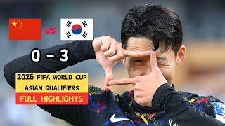 CHINA VS KOREA ｜ 2026 FIFA World Cup Asian Qualifiers  Full Game Highlights  Nov 212023 [upl. by Meagan]