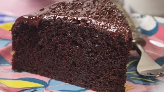 Chocolate Yogurt Cake Recipe Demonstration  Joyofbakingcom [upl. by Nref319]