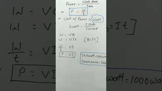 Unit of Power  Define 1 Watt  SI Unit of Power  Electricity class 10 [upl. by Aholah425]