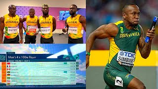 Ghana Nigeria Liberia Jamaica Fail 4x100m Relay South Africa Qualifies To Finals Paris Olympics [upl. by Narak]