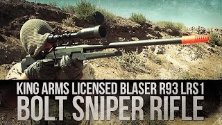 King Arms Airsoft Licensed Blaser R93 LRS1 Bolt Action Sniper Rifle [upl. by Rowen]