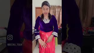 Ready to wear saree banana ka Tarika youtubeshorts sewing sweingtipsandtricks ytshorts [upl. by Megdal]