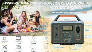 ALLWEI 300W 280Wh Portable Power Station for Camping review 2024 [upl. by Rebbecca]